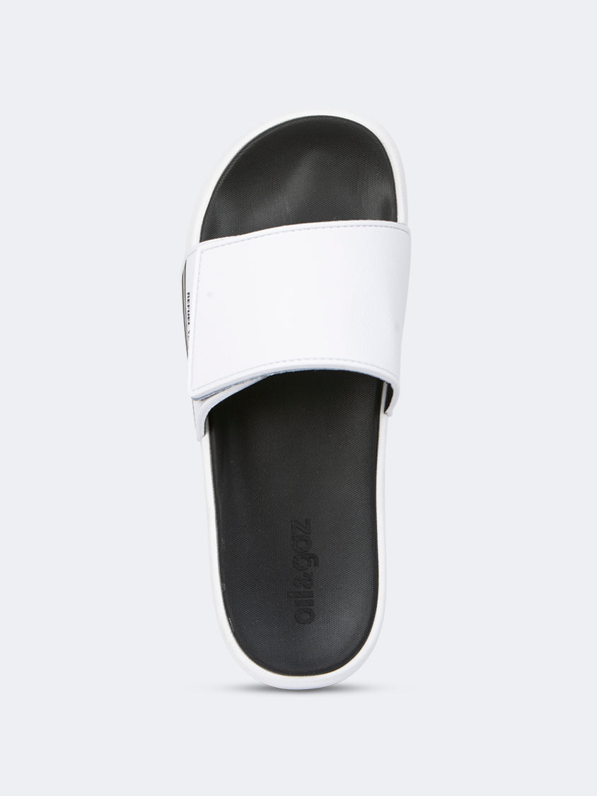 Oil And Gaz Comfy Men Beach Slide Black/White