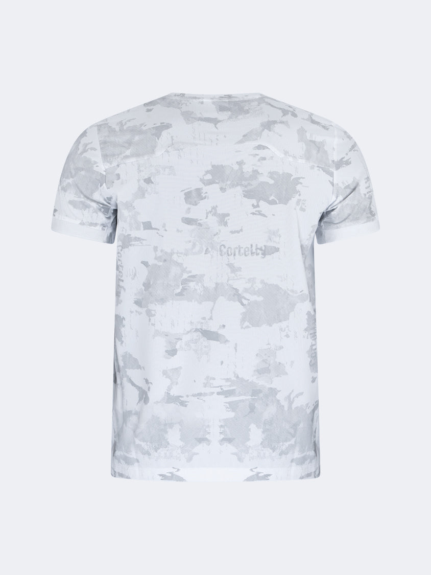 Oil And Gaz Classic Men Lifestyle Camo R-Neck T-Shirt Off White