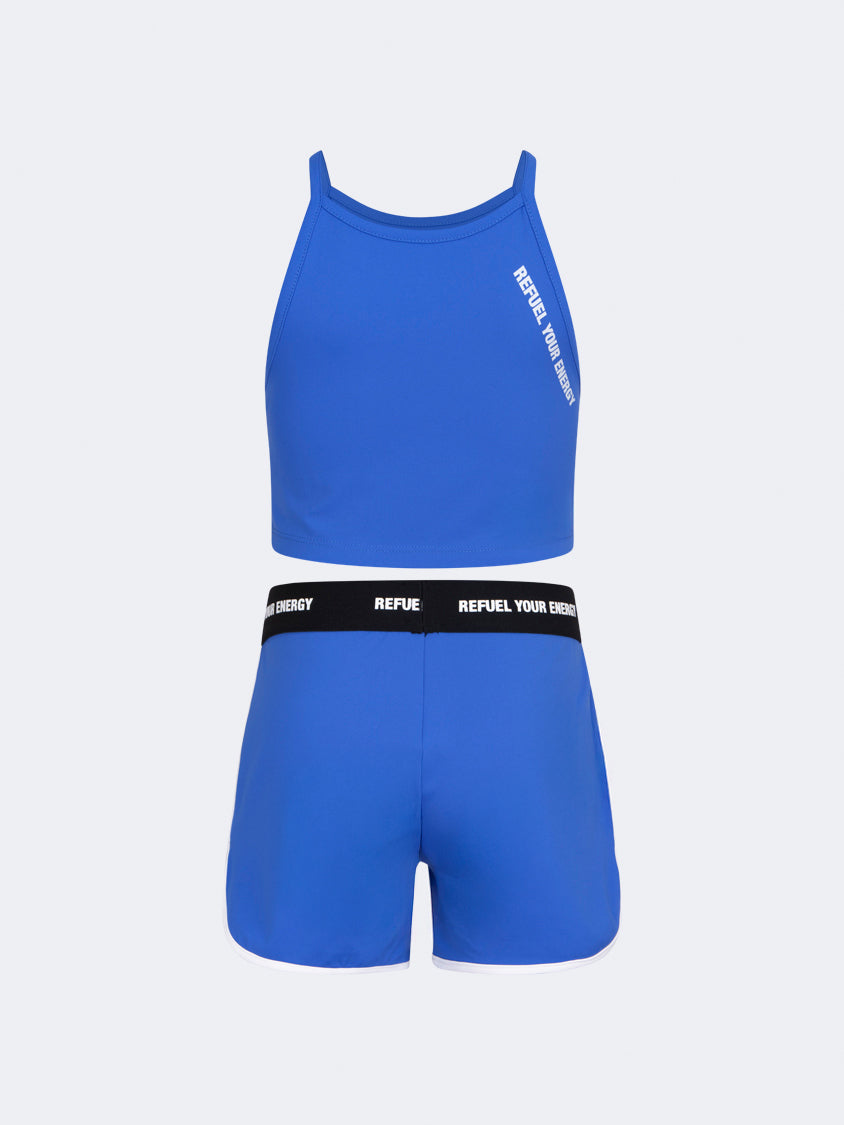 Oil And Gaz Comfortable Kids-Girls Lifestyle Set Royal Blue