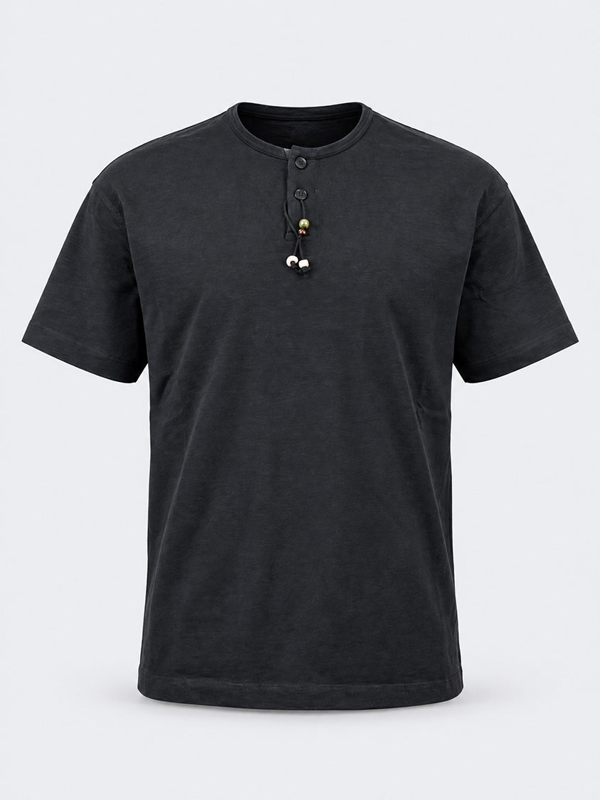 Oil & Gaz Casual Men Lifestyle T-Shirt Black