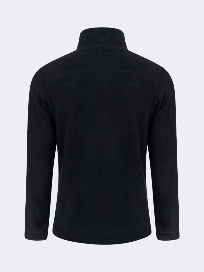 Oil&Gaz Warm Men Skiing 1/4 Zip Fleece Black