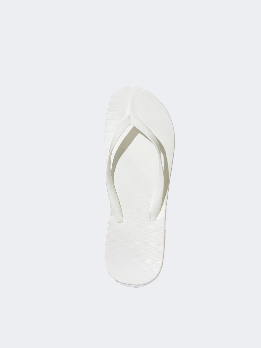 Oil And Gaz Flamingo Women Beach Slippers White