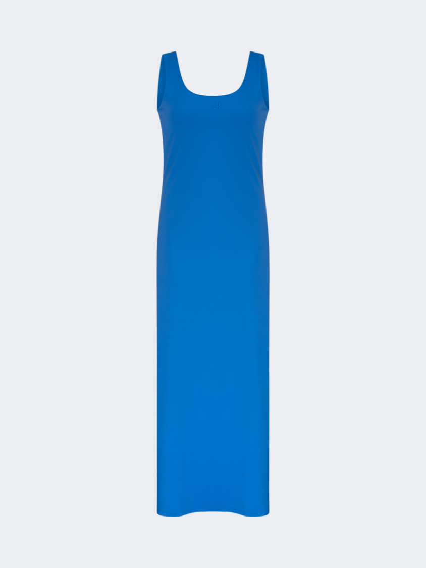 Oil&Gaz Stylish Women Lifestyle Sleeveless Dress Royal Blue
