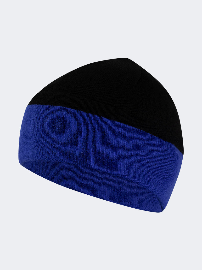 Oil And Gaz Cozy Unisex Lifestyle Reversible Beanie Black/Royal Blue