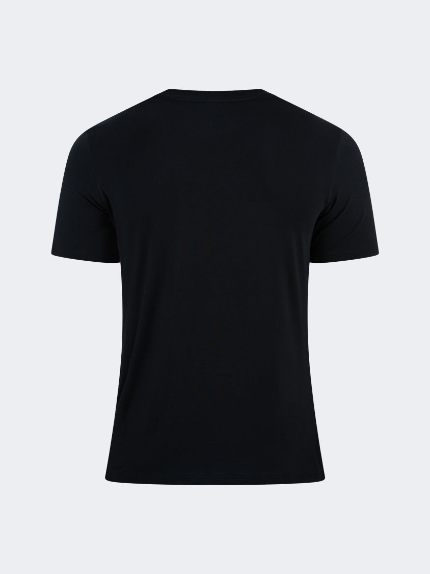 Oil And Gaz Comfortable Men Sportwear T-Shirt R-Neck Black