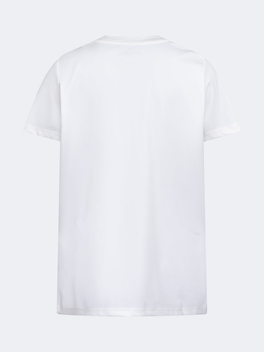 Oil And Gaz Classic Kids-Girls Lifestyle R-Neck T-Shirt White