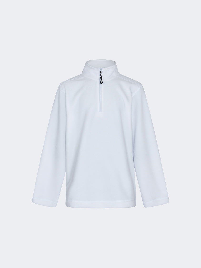 Oil and Gaz Kids Girls Skiing Fleece White