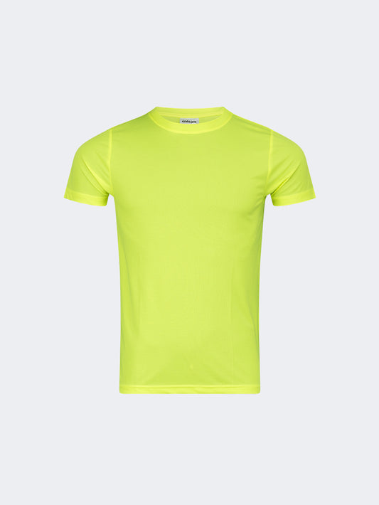 Oil & Gaz Lightweight Men Multisport T-Shirt Yellow Fluo
