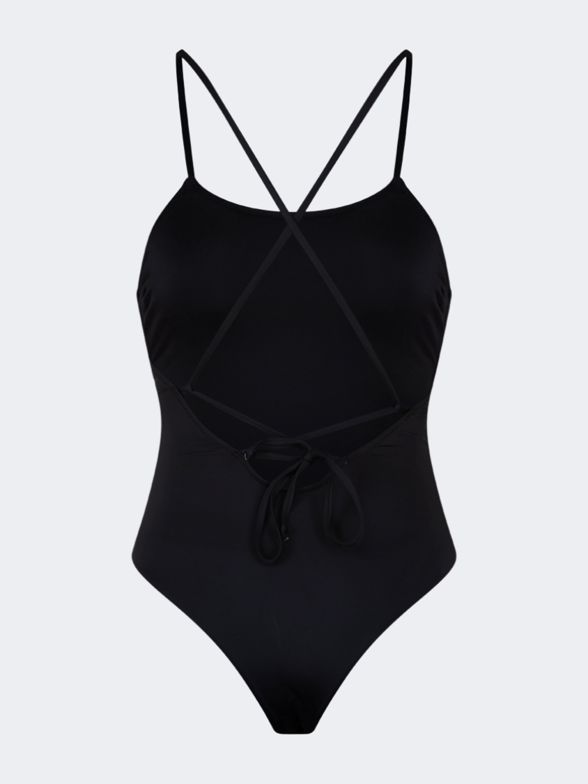 Oil And Gaz Elegant Women Beach Monokini Black