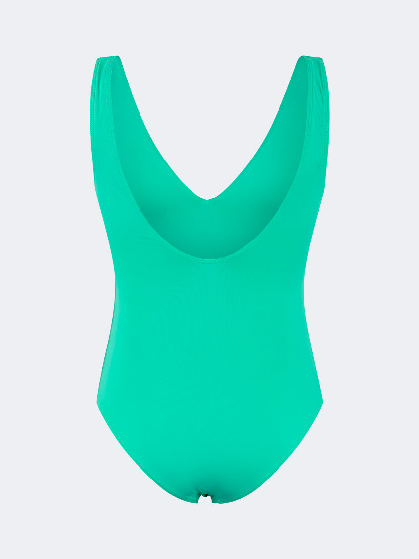 Oil And Gaz Modern Women Beach Monokini Green/Gold