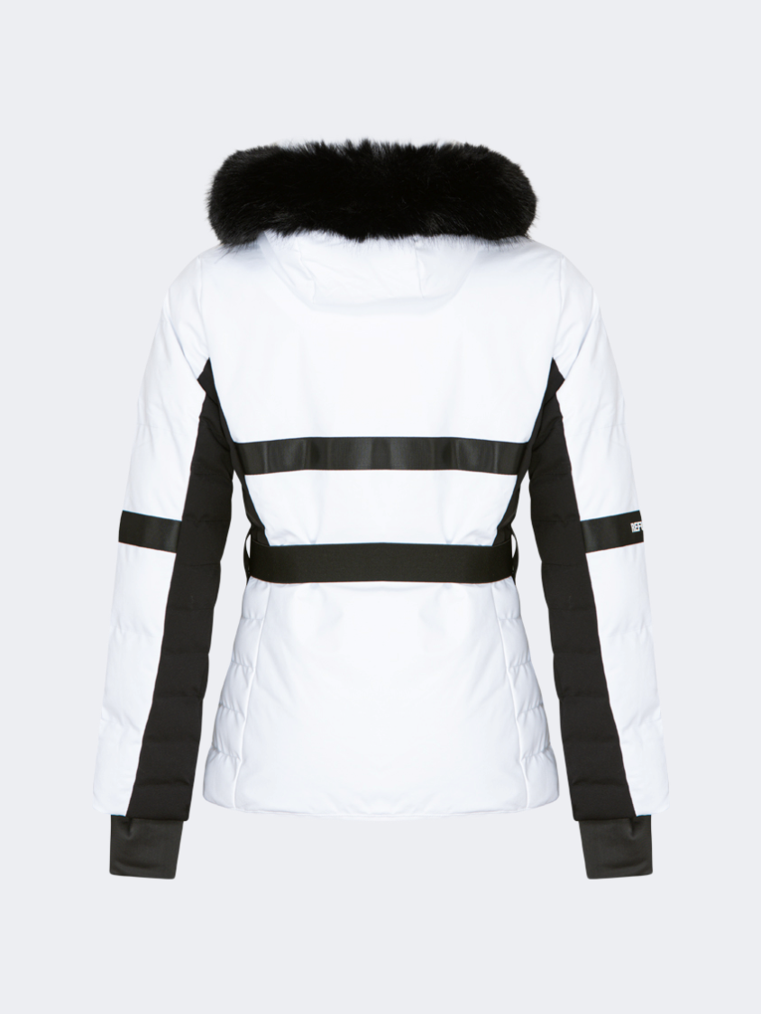Oil&Gaz Breathable Women Ski Jacket White+Black+Gun