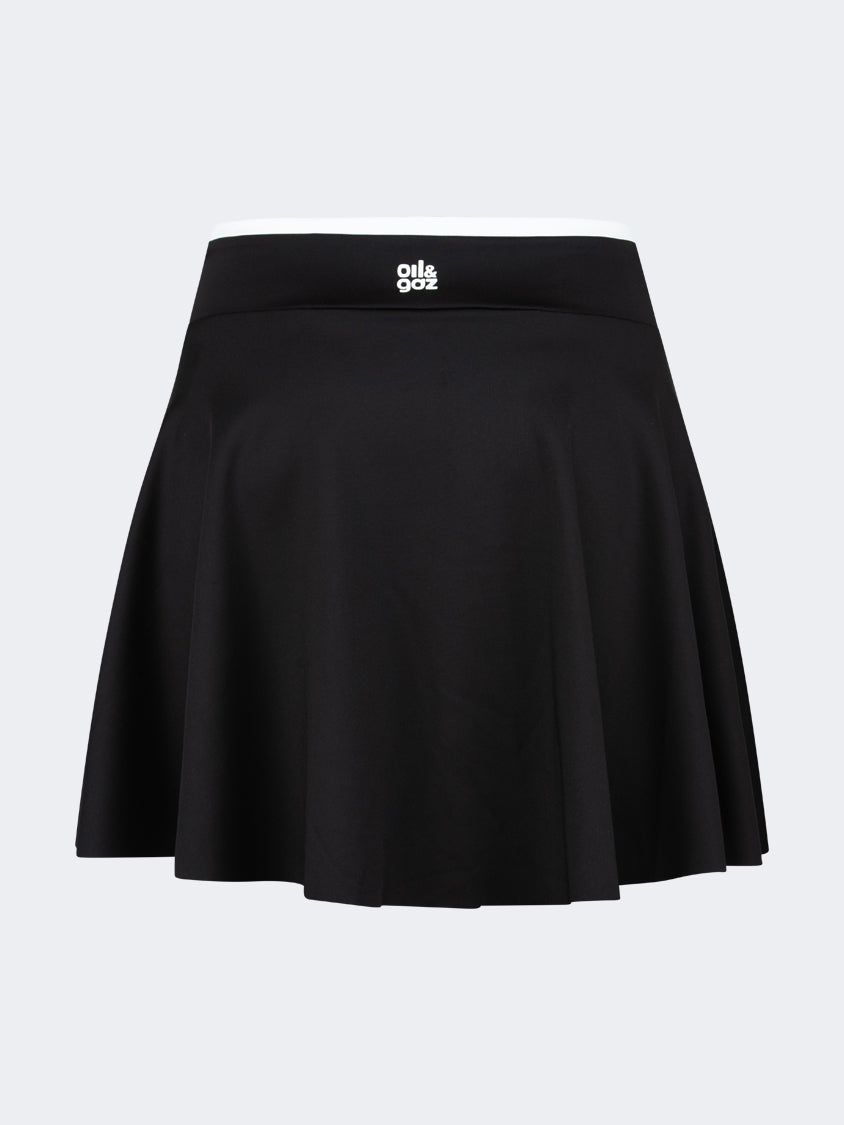 Oil And Gaz Stretchy Women Lifestyle Skirt Black