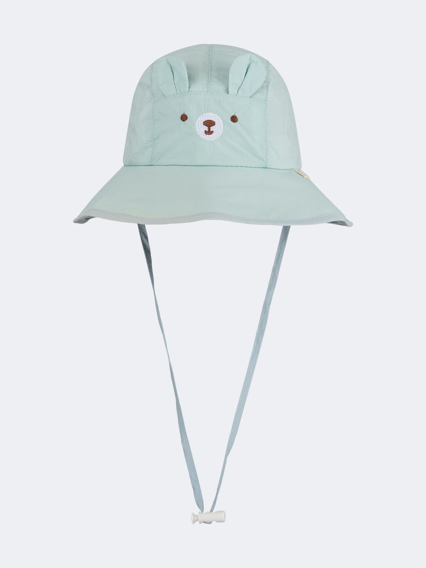 Oil And Gaz Stylish Kids Beach Bucket Hat Blue/Beige