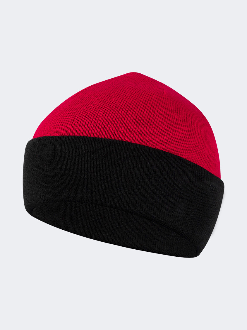 Oil And Gaz Cozy Unisex Lifestyle Reversible Beanie Black/Red