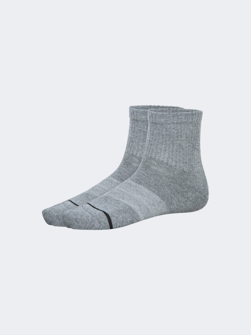 Oil And Gaz Soft 3 Pack Unisex Lifestyle Socks Grey/White/Navy