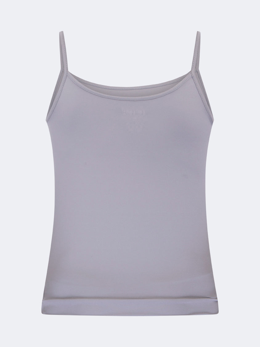 Oil And Gaz Breathable Women Lifestyle Longline Bra Grey