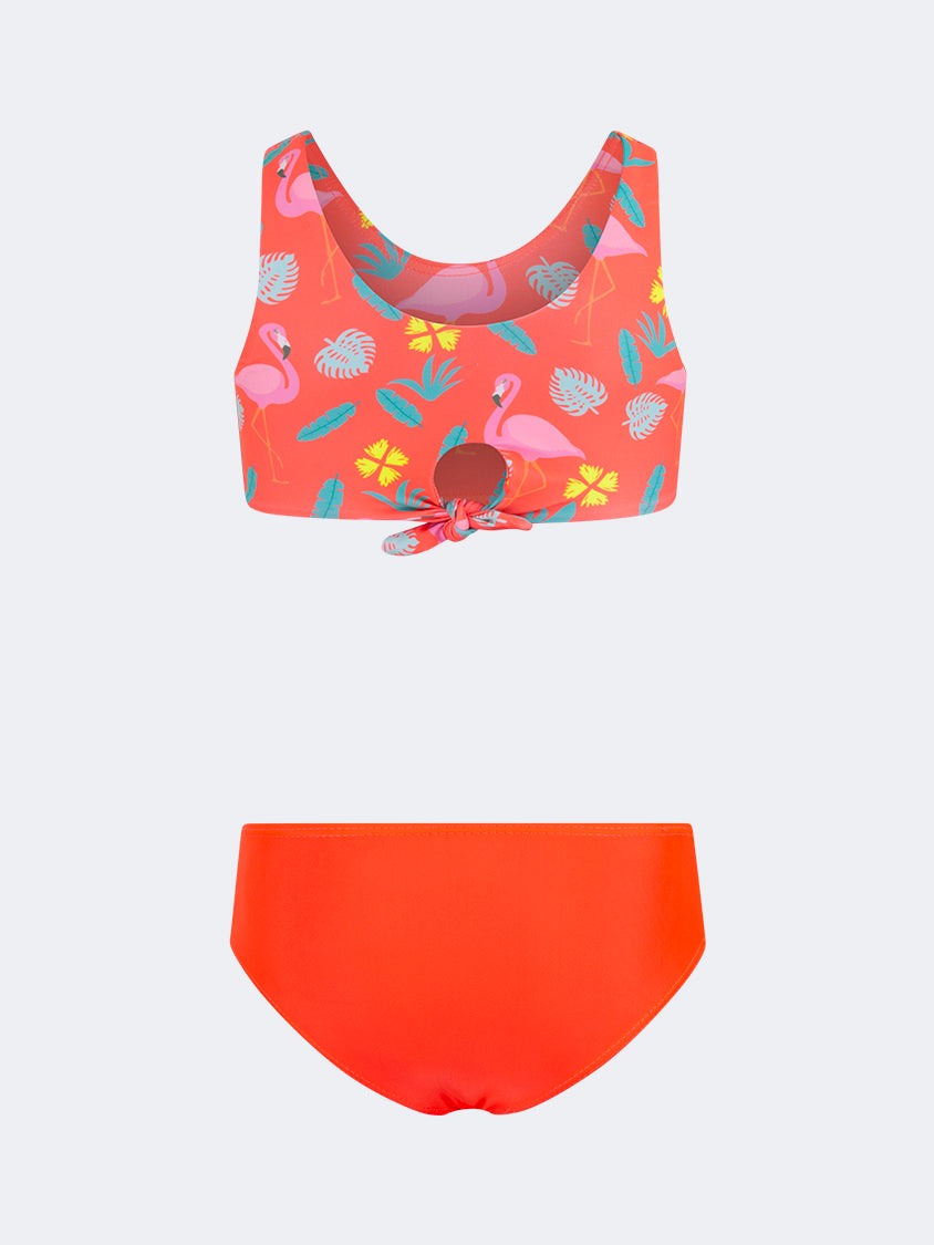 Oil And Gaz Cute Kids-Girls Beach Bikini Set Pink