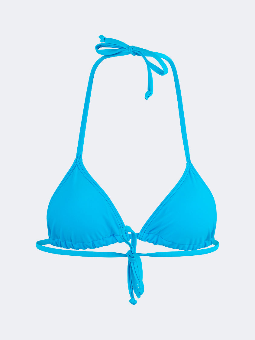 Oil And Gaz Stylish Women Beach Tri-Bra Blue