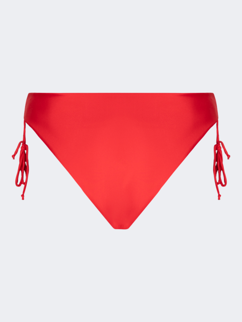 Oil And Gaz Comfortable Women Beach Tie Side Bottom Red