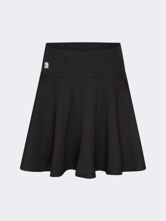 Oil & Gaz Stylish Kids-Girls Lifestyle Wavy Skirt Black