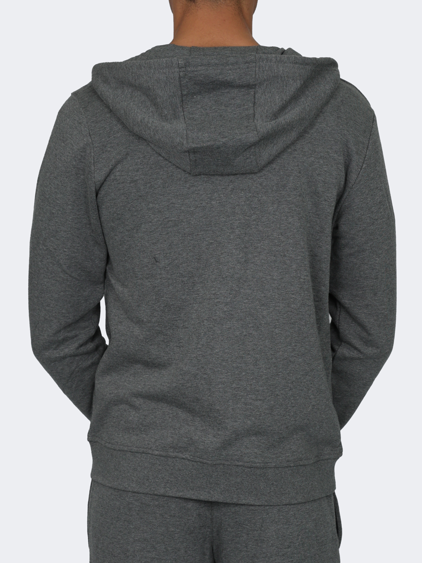 Oil And Gaz Full Zip Men Lifestyle Hoody Grey