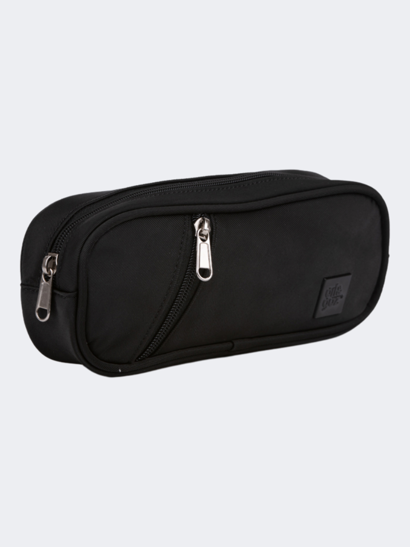 Oil & Gaz Duo Zip Unisex Lifestyle Pencil Case Black