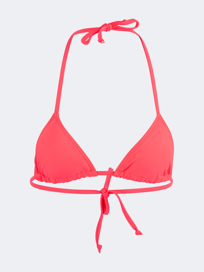 Oil And Gaz Stylish Women Beach Tri-Bra Fiery Red