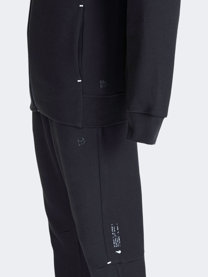 Oil And Gaz Sporty Unisex Lifestyle Hooded Suit Black