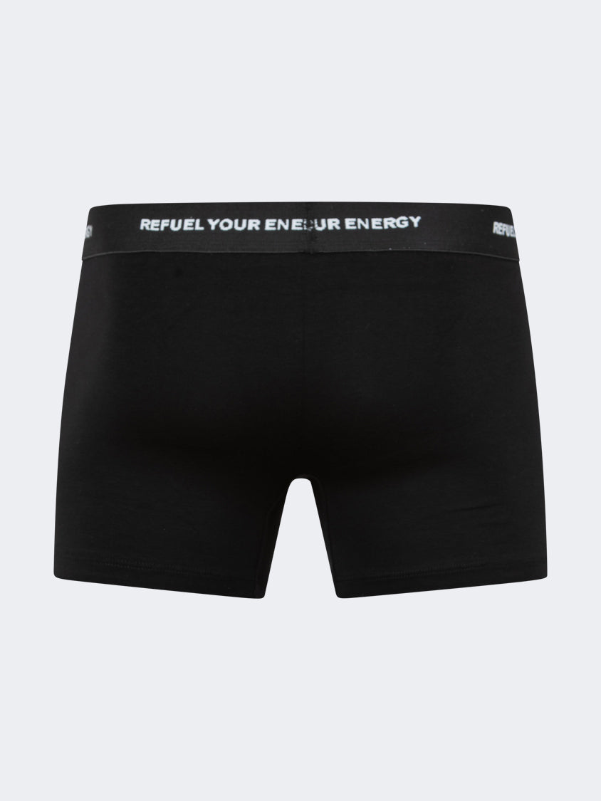 Oil And Gaz Cotton Men Underwear Boxer Black