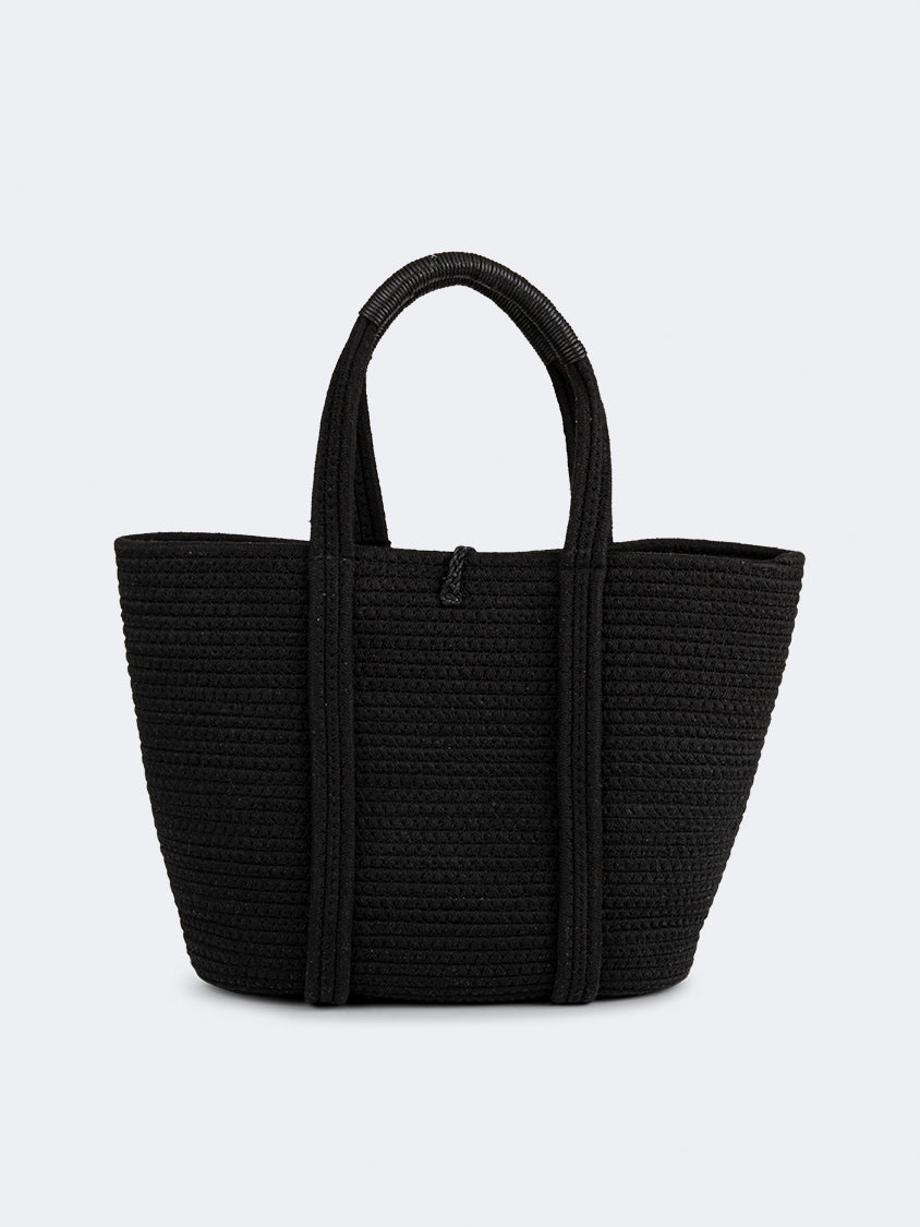 Oil And Gaz Chic Women Beach Bag Black