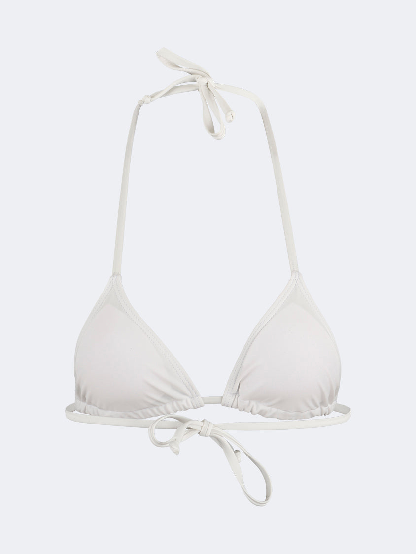 Oil And Gaz Stylish Women Beach Tri-Bra White
