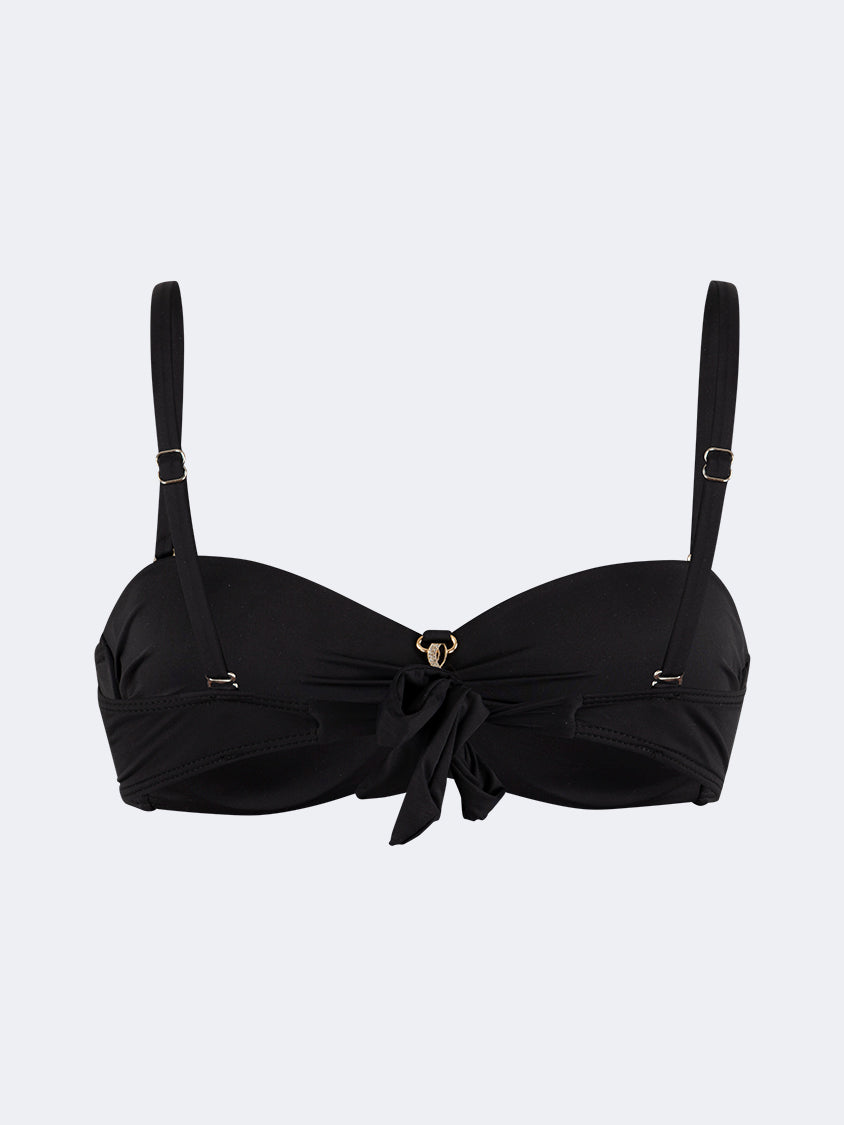Oil And Gaz Stylish Women Beach Bandeau Bra Black