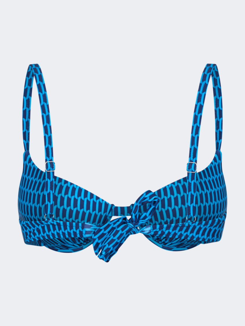 Oil And Gaz Comfortable Women Beach Bra Navy/R.Blu