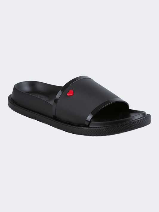 Oil & Gaz Comfortable Women Lifestyle Slide Black