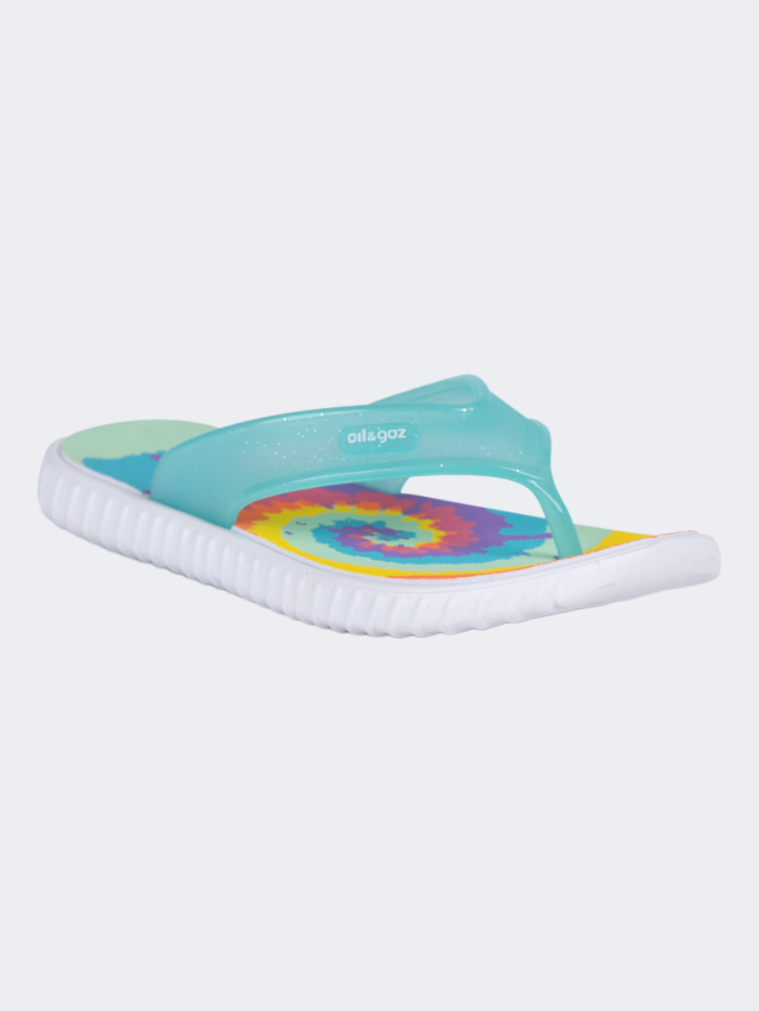 Oil And Gaz Colorful Kids-Boys Beach Flip-Flop Slipper Multicolor