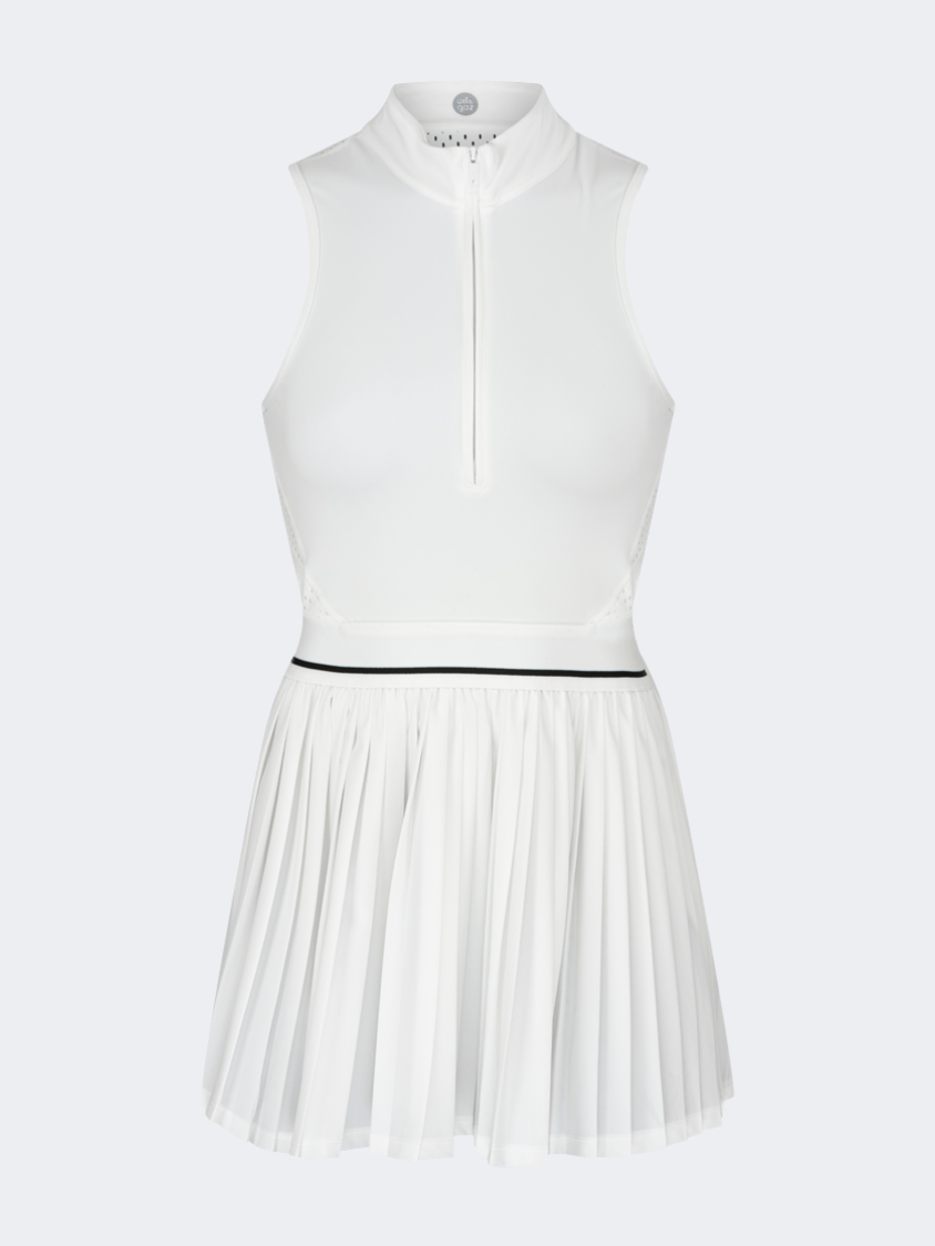 Oil&Gaz Open Back Women Lifestyle Dress White