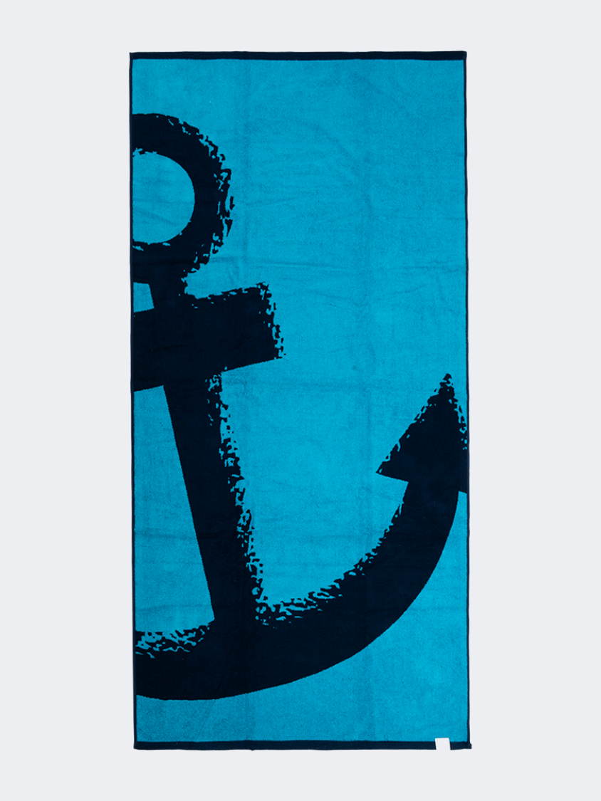 Oil And Gaz Soft Men Beach Towel Navy