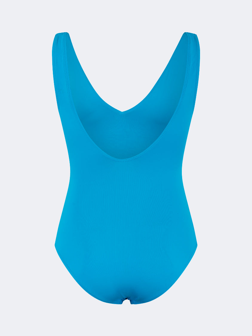 Oil And Gaz Modern Women Beach Monokini Blue/Gold