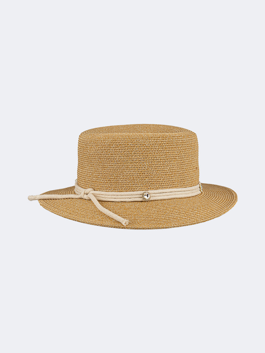 Oil And Gaz Stylish Women Beach Cordobes Hat Beige
