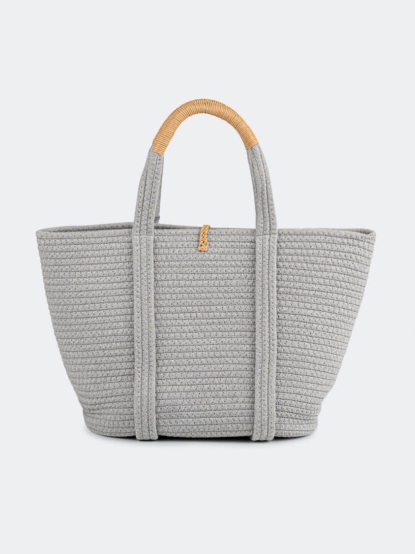 Oil And Gaz Chic Women Beach Bag Grey