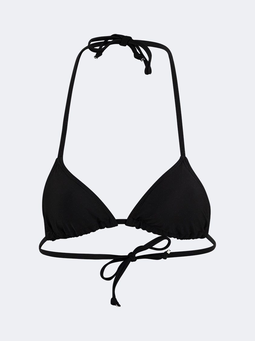 Oil And Gaz Stylish Women Beach Tri-Bra Black