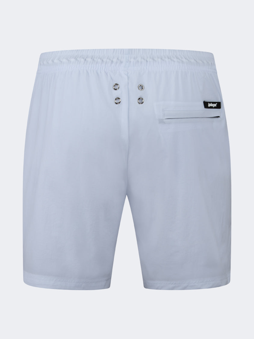 Oil And Gaz Breathable Men Beach Swim Short White