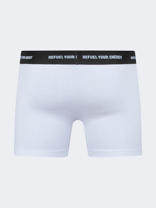 Oil & Gaz Cotton Men Underwear Boxer White