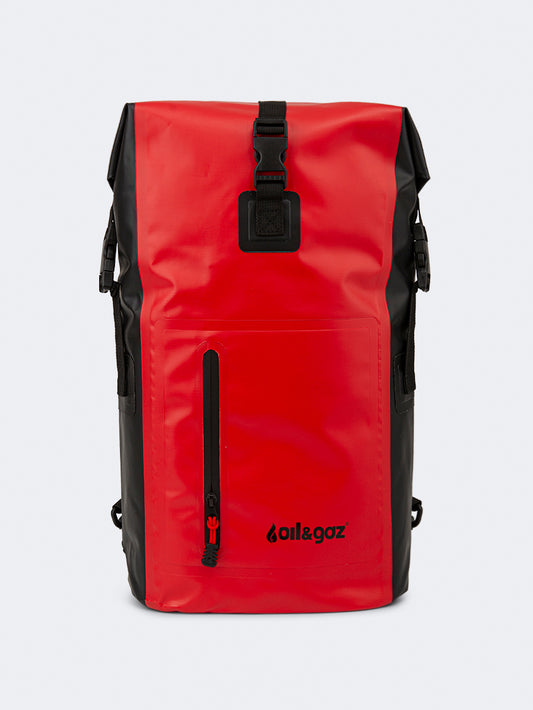 Oil & Gaz Durable Unisex Lifestyle Water Resistant Bag Red