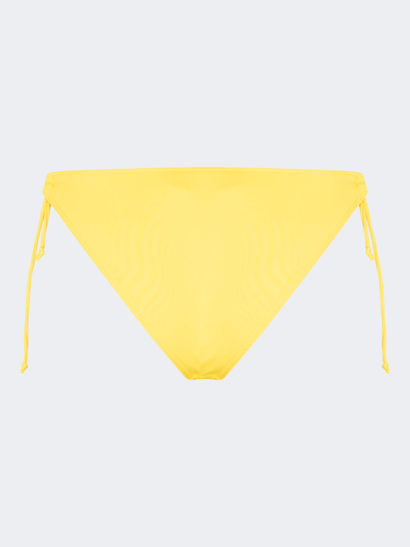 Oil And Gaz Comfortable Women Beach Tie Side Bottom Yellow