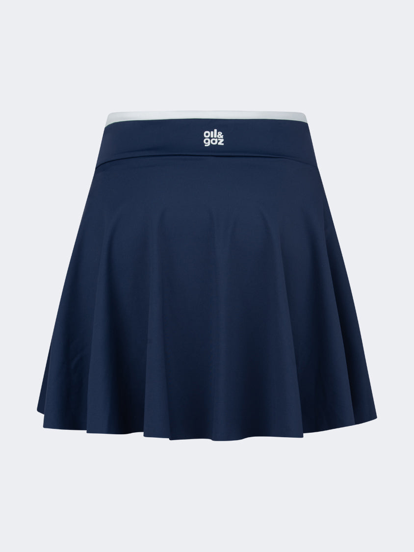 Oil And Gaz Stretchy Women Lifestyle Skirt Navy
