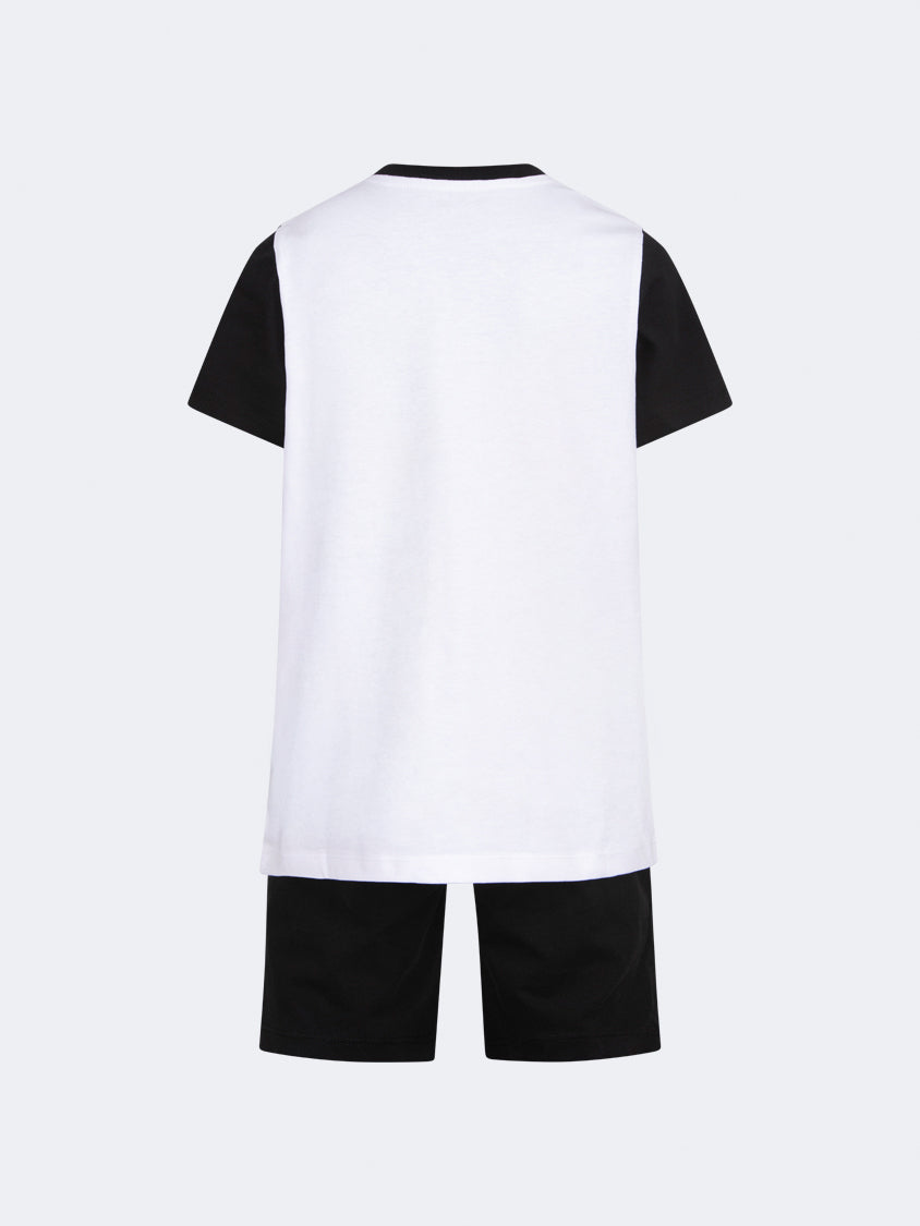 Oil And Gaz Comfortable Kids-Boys Lifestyle Co Ord Set White/Black
