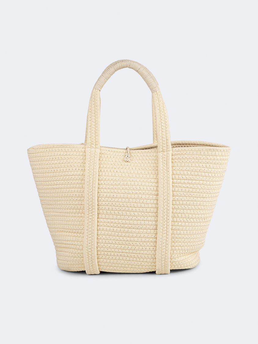 Oil And Gaz Chic Women Beach Bag Begie