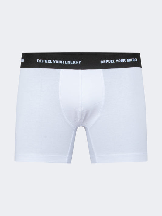Oil & Gaz Cotton Men Underwear Boxer White