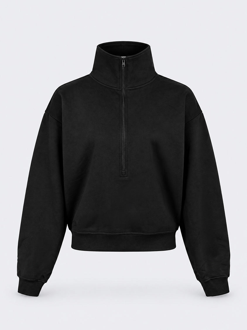 Oil & Gaz Cozy Women Lifestyle 1/2 Zip Pullover Black